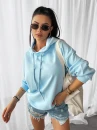 Bluza damska OLAVOGA COLLAGE 2025 niebieska - maWer Fashion