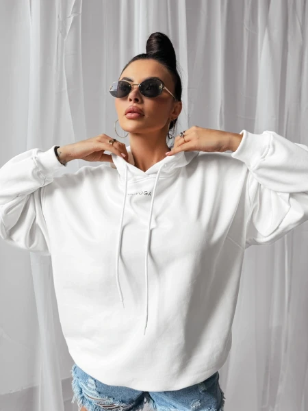 Bluza damska OLAVOGA COLLAGE 2025 ecru - maWer Fashion