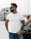 T-shirt męski OLAVOGA SWEET PEONY 2025 ecru - maWer Fashion