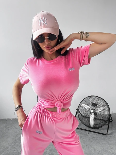 Komplet damski OLAVOGA GET OVER 2025 koralowy – maWer Fashion