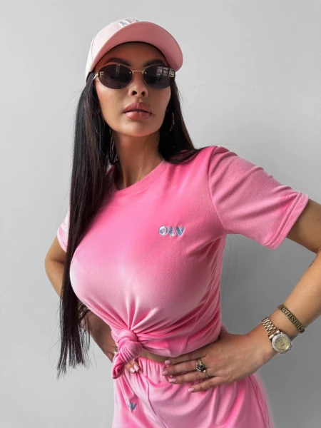 Komplet damski OLAVOGA GET OVER 2025 koralowy – maWer Fashion
