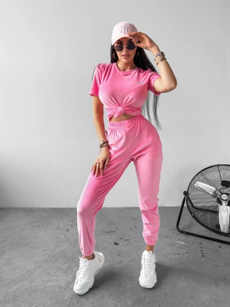 Komplet damski OLAVOGA GET OVER 2025 koralowy – maWer Fashion