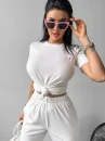 Komplet damski OLAVOGA GET OVER 2025 biały – maWer Fashion