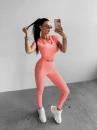 Komplet damski OLAVOGA ADD 2025 łososiowy - maWer Fashion