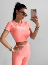 Komplet damski OLAVOGA ADD 2025 łososiowy - maWer Fashion
