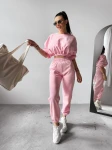 Komplet damski OLAVOGA TIPSY 2025 różowy - maWer Fashion