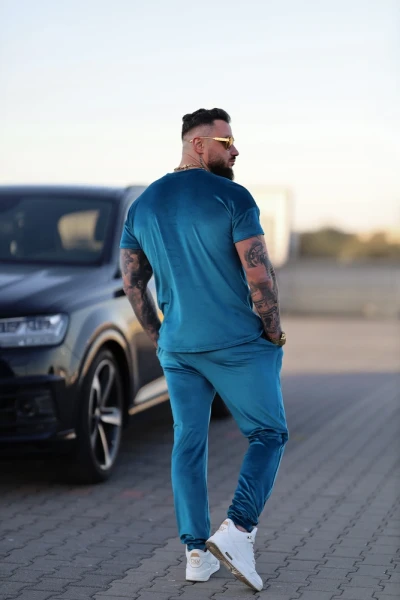 Komplet męski OLAVOGA PIFFLE 2025 morski – maWer Fashion