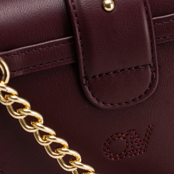 Torebka damska OLAVOGA NOVA 2025 bordo - maWer Fashion