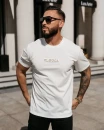 T-shirt męski OLAVOGA SOBRE 2026 biały - maWer Fashion