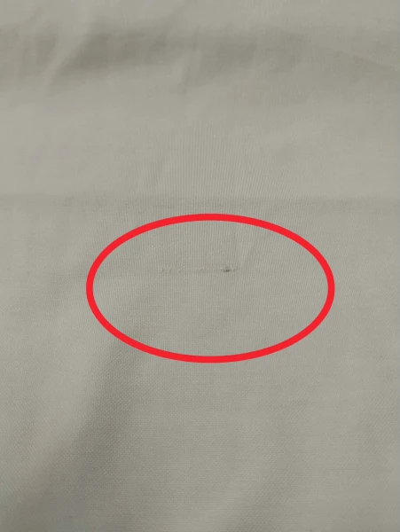 OUTLET T-shirt męski OLAVOGA SOBRE 2026 biały - produkt ze skazą