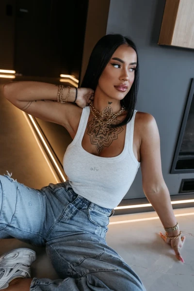 Body damskie OLAVOGA AKOPI 2026 szare - maWer Fashion