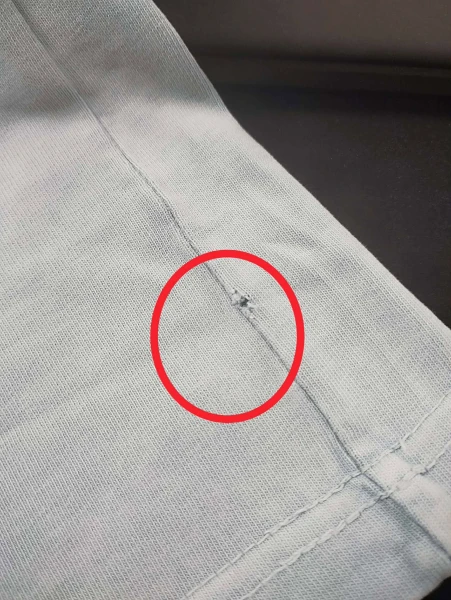 OUTLET T-shirt męski OLAVOGA WASHED 2025 niebieski - produkt ze skazą