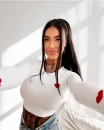 Bluzka damska OLAVOGA AMORIA 2026 biała - maWer Fashion