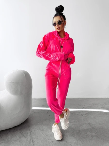 Komplet damski OLAVOGA LAGOS 2025 neon róż - maWer Fashion