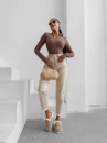 Body damskie OLAVOGA ESSENTIAL RIB 2025 latte - maWer Fashion