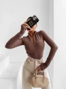 Body damskie OLAVOGA ESSENTIAL RIB 2025 latte - maWer Fashion