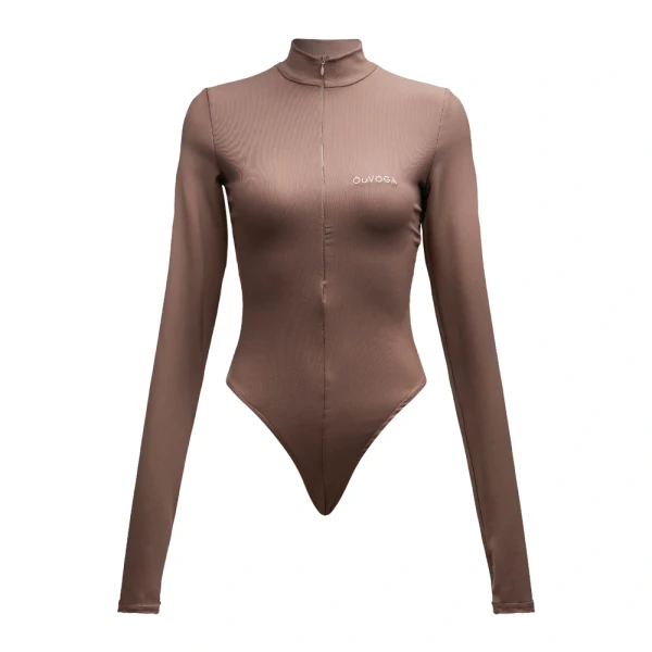 Body damskie OLAVOGA ESSENTIAL RIB 2025 latte - maWer Fashion