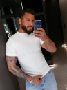 T-shirt męski OLAVOGA HANDY 2026 ecru - maWer Fashion