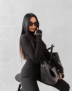Komplet damski OLAVOGA RISALITO 2025 czarny - maWer Fashion