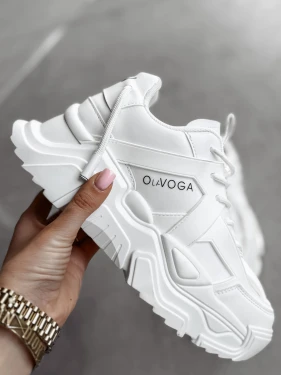 OUTLET Buty damskie sneakersy OLAVOGA CHROMATIC 2025 białe - produkt ze skazą