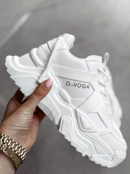 Buty damskie sneakersy OLAVOGA CHROMATIC 2025 białe - mawershop