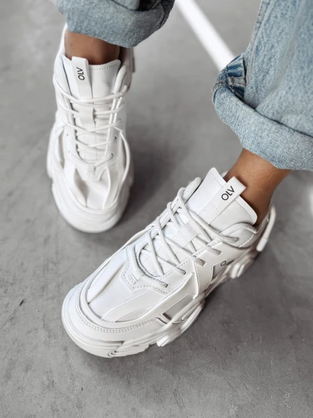Buty damskie sneakersy OLAVOGA CHROMATIC 2025 białe - mawershop