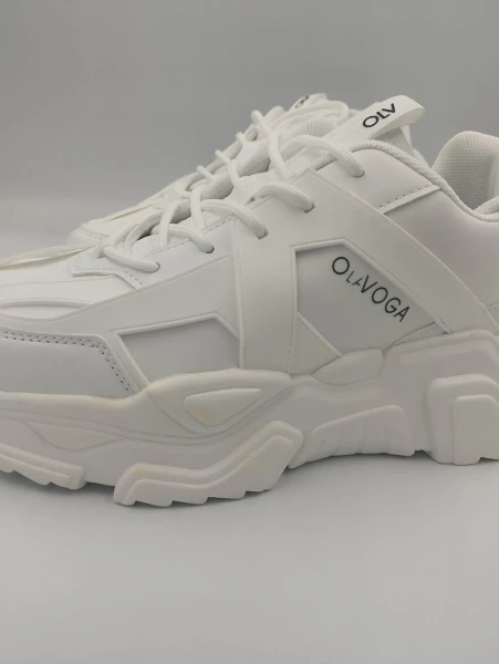 OUTLET Buty damskie sneakersy OLAVOGA CHROMATIC 2025 białe - produkt ze skazą