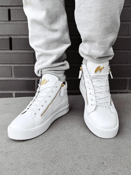 Buty męskie sneakersy OLAVOGA LUPE 2024 białe - maWer Fashion