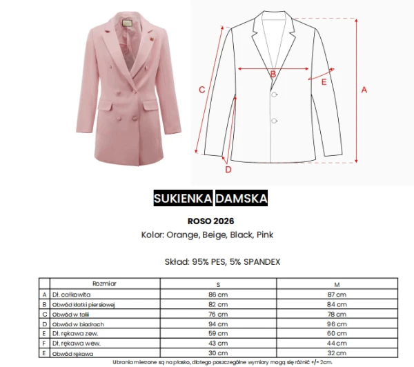 Sukienka damska OLAVOGA ROSO 2026 beż - maWer Fashion