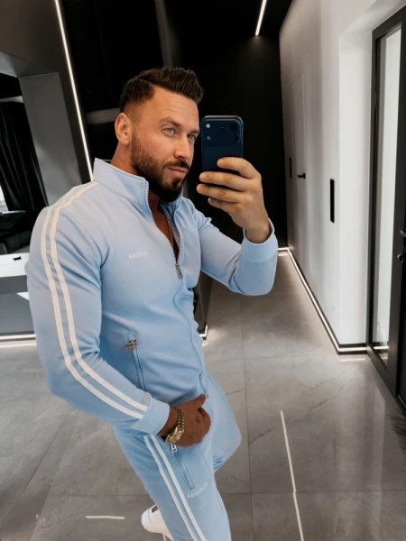 Komplet męski OLAVOGA DEROX 2026 niebieski  - maWer Fashion