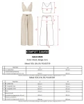 Komplet damski OLAVOGA NALIO 2026 ecru - maWer Fashion