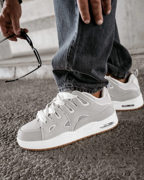 Buty męskie sneakersy OLAVOGA AUTHENTIC 2025 szare - maWer Fashion
