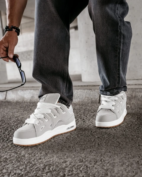 Buty męskie sneakersy OLAVOGA AUTHENTIC 2025 szare - maWer Fashion