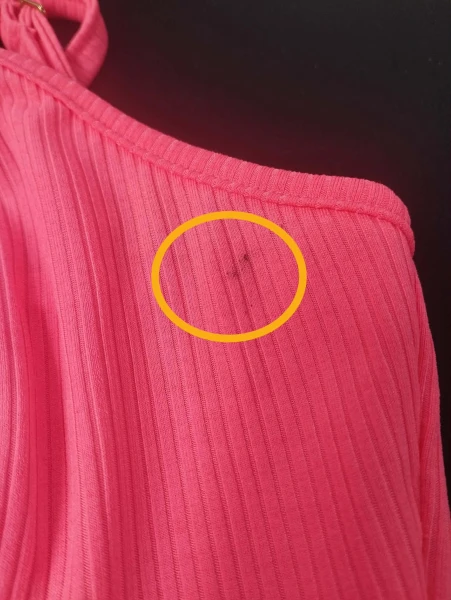 UWAGA Body OLAVOGA CARTE neon coral - produkt ze skazą