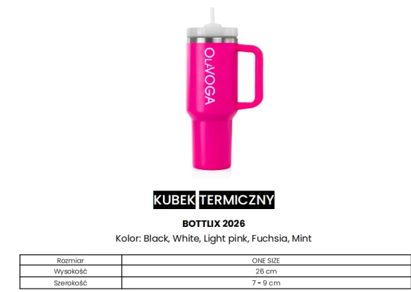 Kubek termiczny OLAVOGA BOTTLIX 2026 miętowy - maWer Fashion
