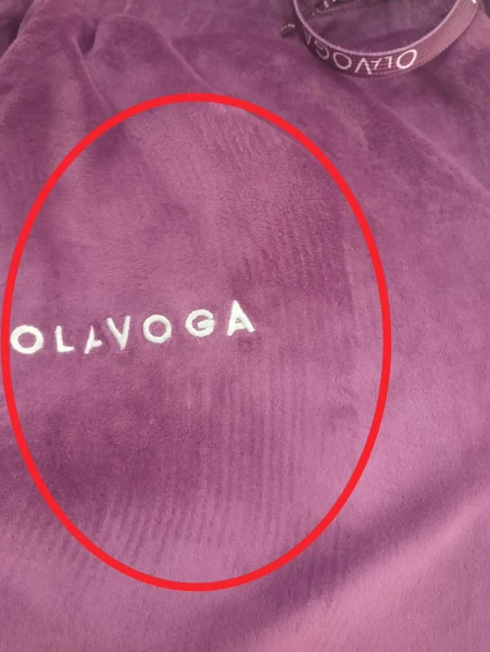 OUTLET Welurowy komplet męski OLAVOGA LEGACY 2026 śliwka - produkt ze skazą
