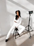 Komplet damski OLAVOGA CALMIN 2026 ecru - maWer Fashion