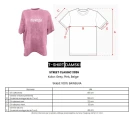 T-shirt damski OLAVOGA STREET CLASSIC 2026 różowy - maWer Fashion