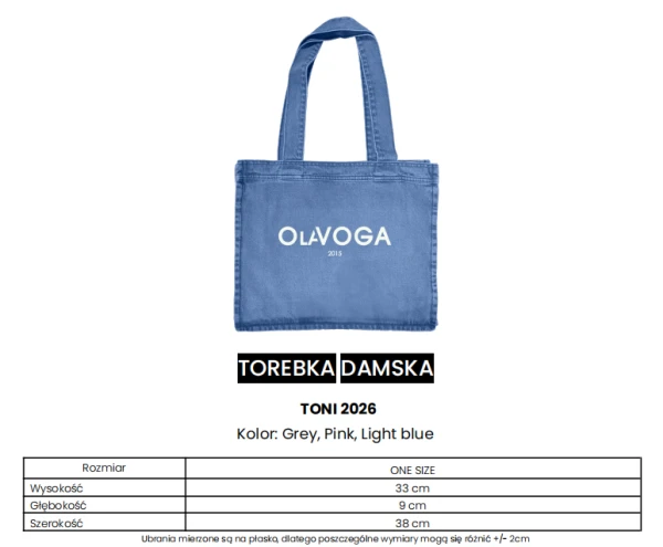 Torebka damska OLAVOGA TONI 2026 różowa - maWer Fashion
