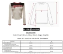 Bluzka damska OLAVOGA MALENA 2026 kremowa - maWer Fashion