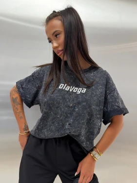 T-shirt damski OLAVOGA STREET CLASSIC 2026 szary