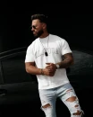 T-shirt męski OLAVOGA GIVENCE 2026 ecru - maWer Fashion