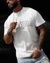 T-shirt męski OLAVOGA GIVENCE 2026 ecru - maWer Fashion
