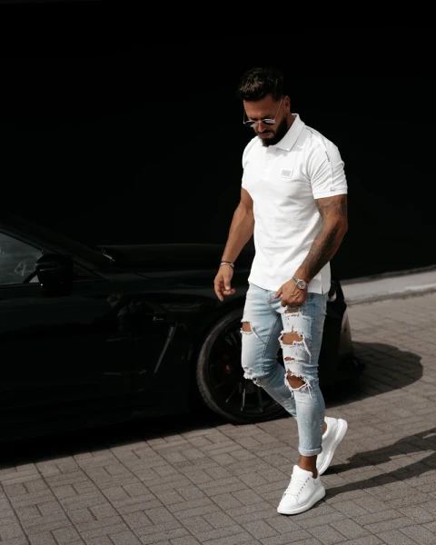 T-shirt męski OLAVOGA BALARDI 2026 ecru - maWer Fashion