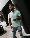 T-shirt męski OLAVOGA BALARDI 2026 miętowy - maWer Fashion