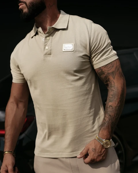 T-shirt męski OLAVOGA BALARDI 2026 oliwkowy - maWer Fashion