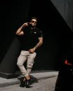 T-shirt męski OLAVOGA BALARDI 2026 czarny - maWer Fashion