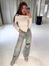 Bluzka damska OLAVOGA MERA 2026 ecru - maWer Fashion