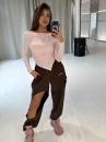 Bluzka damska OLAVOGA MERA 2026 różowa - maWer Fashion