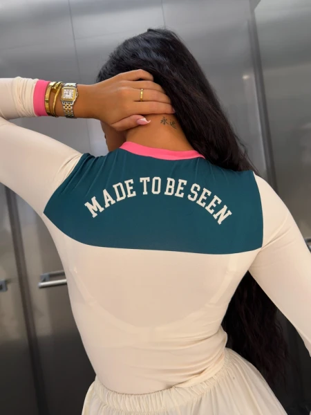 Bluzka damska OLAVOGA MALENA 2026 kremowa - maWer Fashion